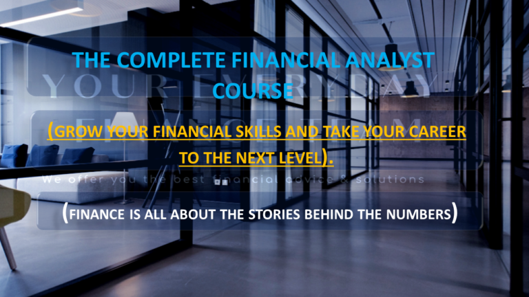 THE COMPLETE FINANCIAL ANALYST COURSE