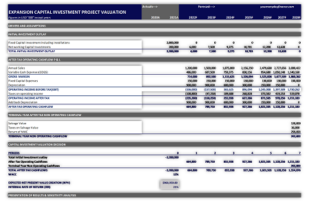 Project valuation and evaluation